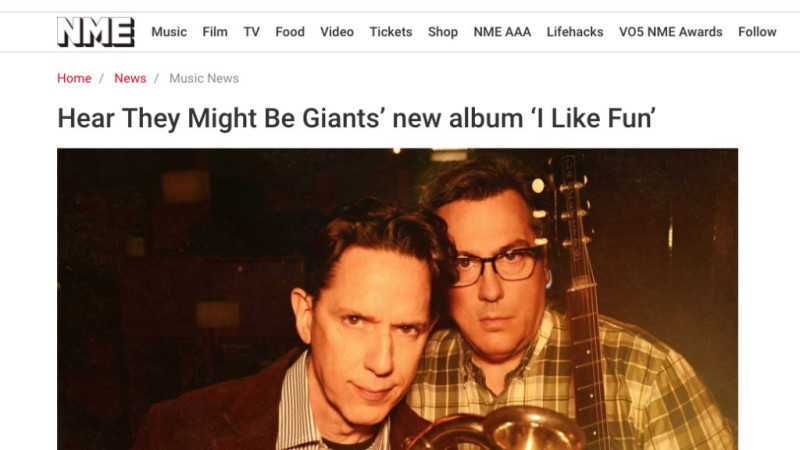NME exclusive streaming preview of the new They Might Be Giants album