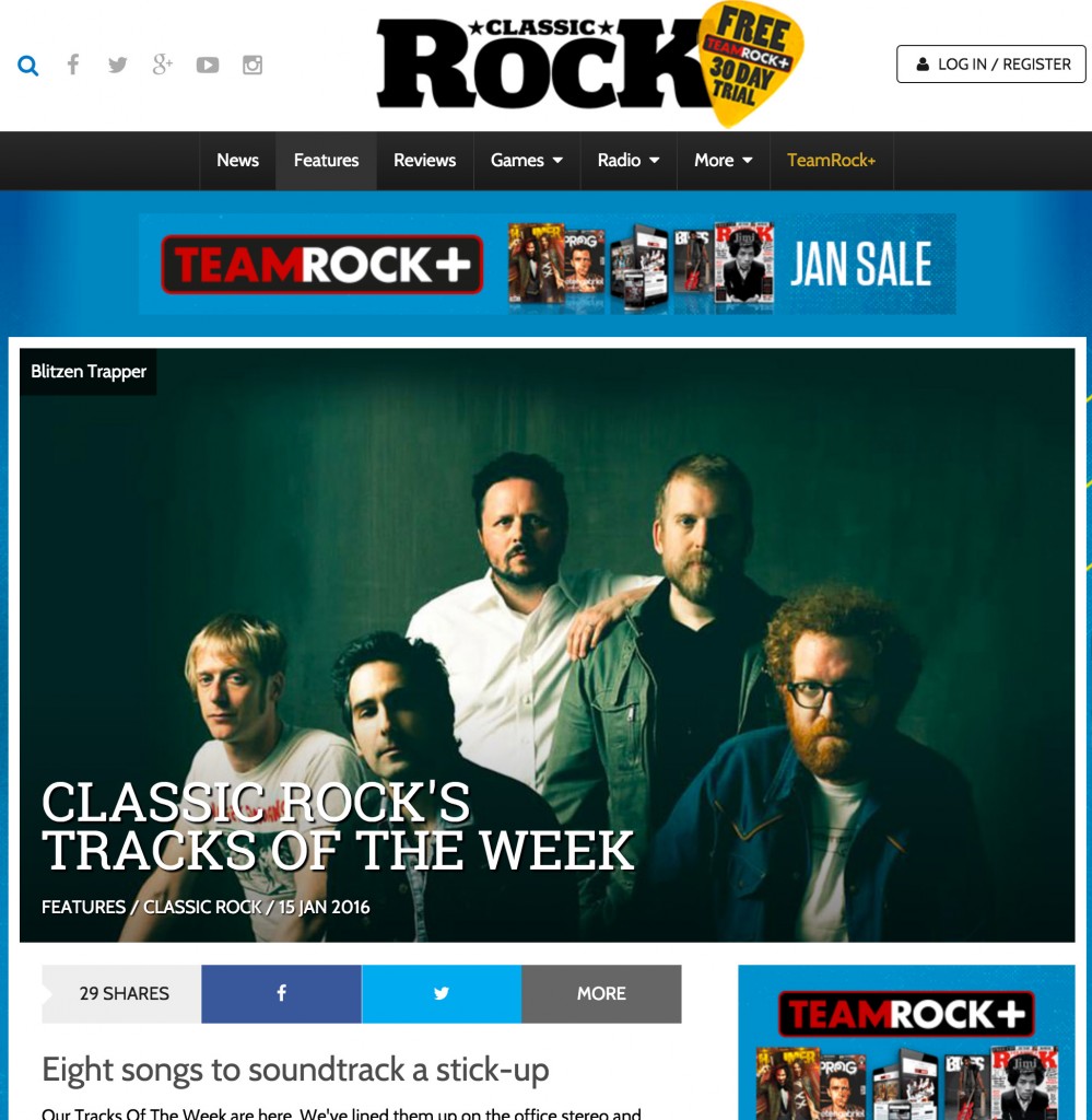 Blitzen Trapper Classic Rock's Tracks of the Week