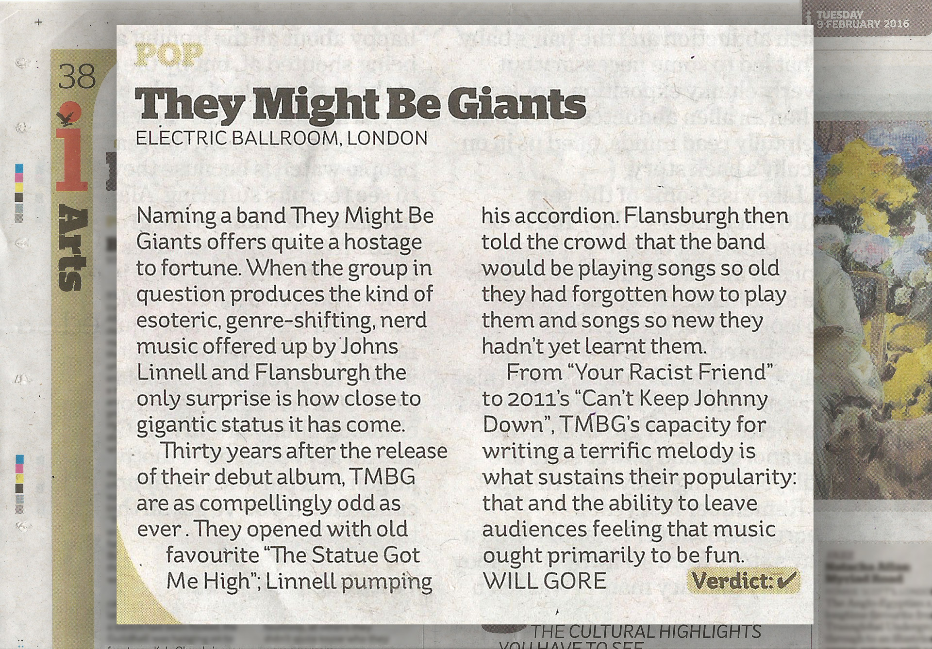 They Might Be Giants in the I