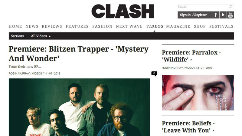 Clash Magazine premiere new Blitzen Trapper video